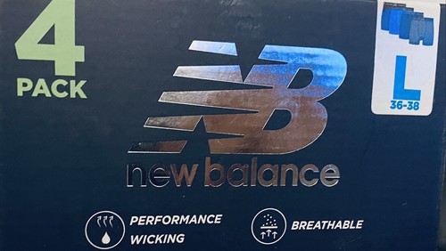 🩲 4 PACK NEW BALANCE LARGE ATHLETIC MESH BOXER BRIEFS Breathable & Comfy A2 - Picture 4 of 12