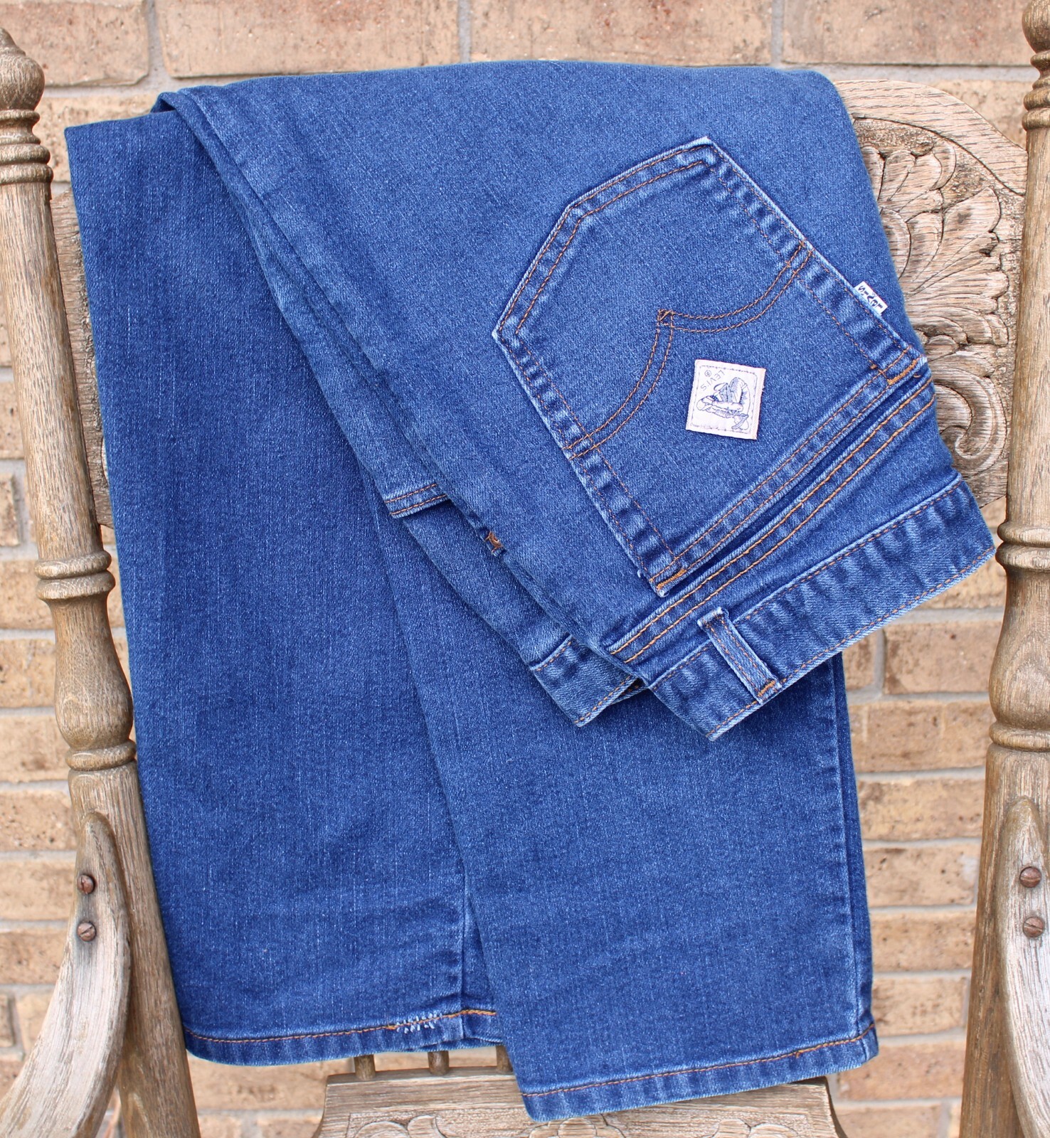 Vintage 70s Levis Prospector High Rise Denim Jeans Wo… Gem