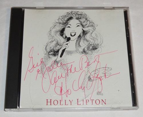 Holly Lipton Signed Autographed Compact Disc With Al Hirschfeld Caricature Cover - Picture 2 of 12
