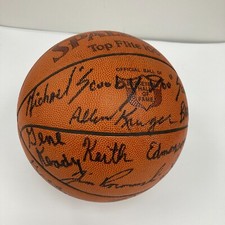 1980-81 Purdue Boilermakers NCAA Team Signed Vintage Basketball