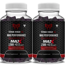 (2 Pack) Titan Edge XL Max Gummies TitanEdge XL Max Supplement (2 Month Supply)