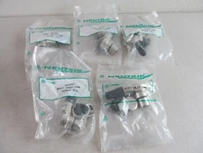 5x Neutrik NC3FRC, 3 Pol Right Angle Female Conn. , Nickel Housing, Silver Conn.