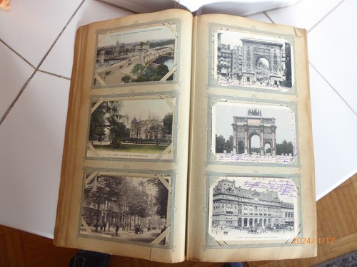 Sehr altes Fotoalbum defekt mit 354 Ansichtskarten ebenfalls sehr alt, um 1900. - Bild 10 von 20