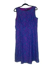 Adrianna Papell Lace Overlay Dress Size 14