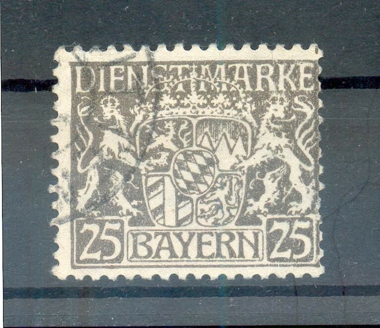 Bayern Dienst 21 Pfi Abart Gest. Checked 12EUR (F4858)