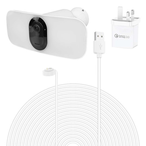 30ft Magnetic Power Cable & Adapter Only for Arlo Pro 3 Floodlight Charging Cord