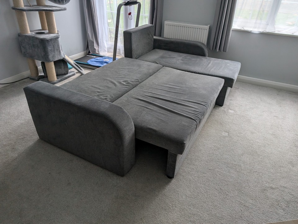 Chaise corner sofa bed with storage eBay