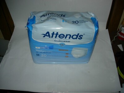 Brand New Attends Advanced Underware Medium Count 20