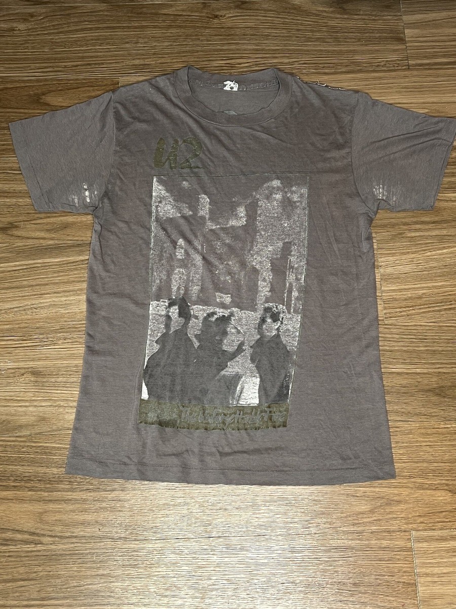Vintage 1984 U2 The Unforgettable Fire Tour Grey Shirt | eBay