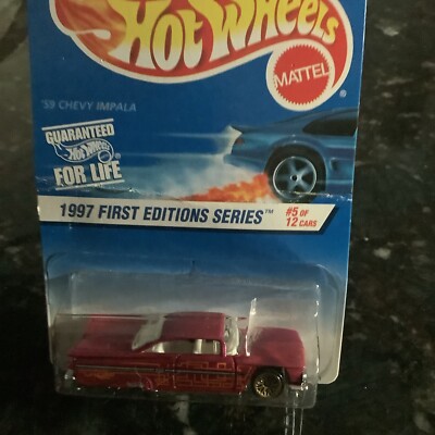 Hot Wheels  59 Chevy Impala 1997 1st Editions #5 of 12 NOS