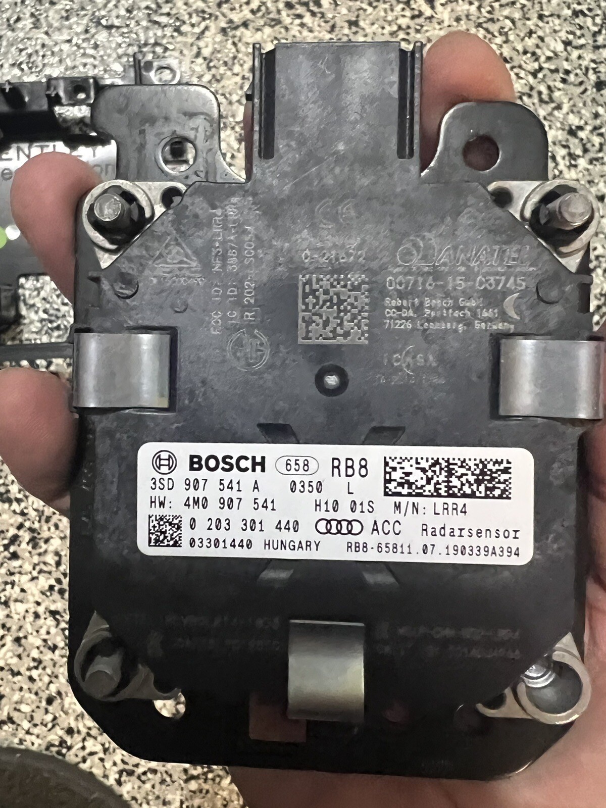 2019-2021 Bentley Continental Distance Cruise Radar Left Sensor 35D907541A