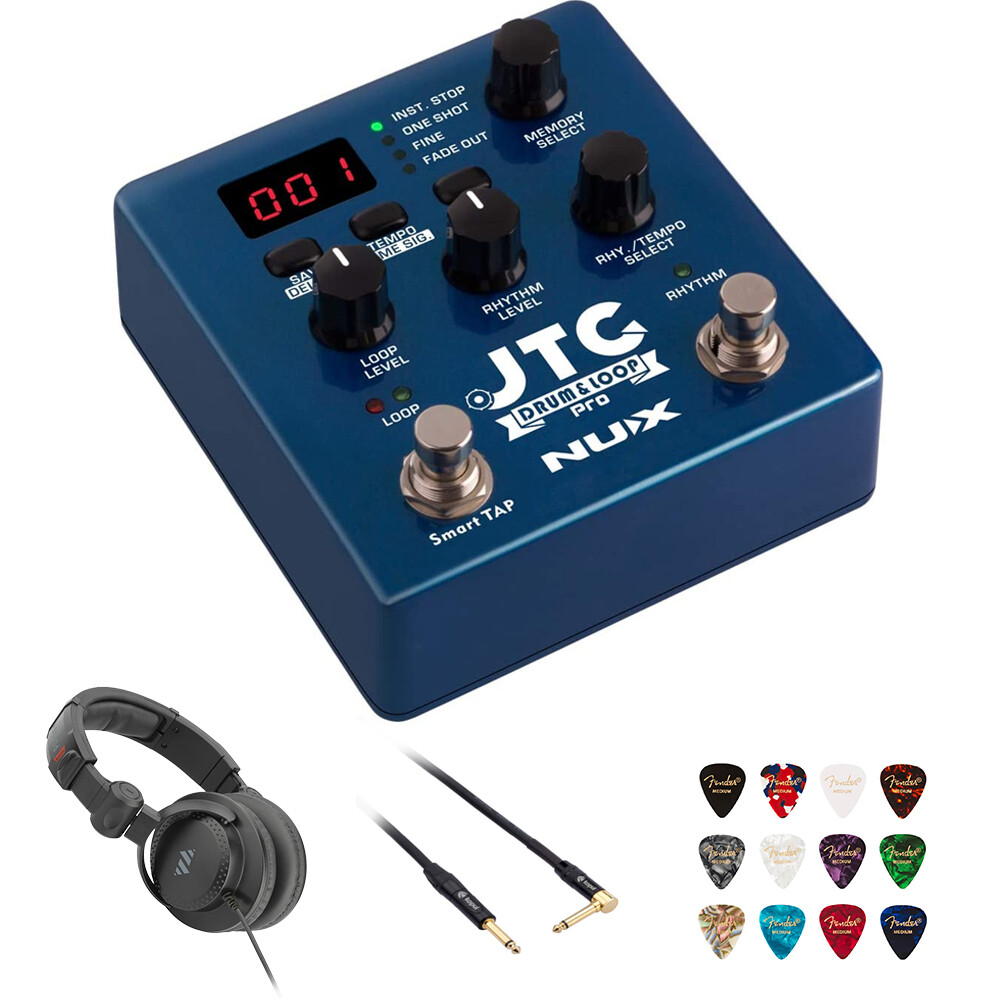 Педаль петлителя-переключателя NUX JTC PRO (NDL-5) с наушниками, инструментальным кабелем и медиаторами