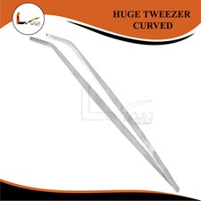 Huge Tweezer Thumb Dressing Forceps 24" Curved Stainless Steel