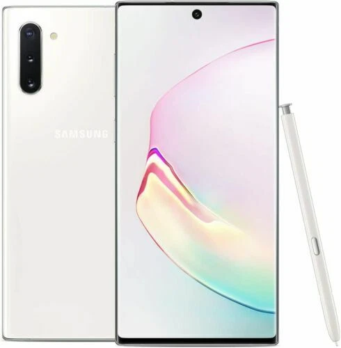 Samsung Galaxy NOTE 10 N970U 256GB Factory Unlocked AT&T T-Mobile WHITE PHONE US - Afbeelding 1 van 2