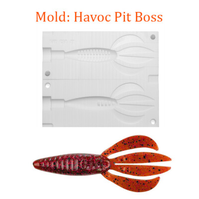 Mold Havoc Pit Boss Craw Soft Plastic Fishing Lure Bait Making