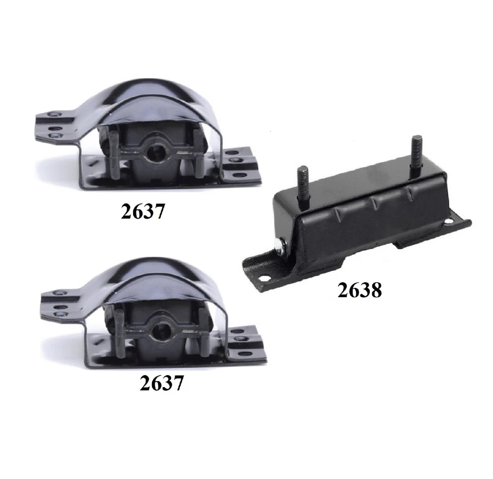 MONTAJE DE MOTOR Y TRANSMISIÓN 3 PIEZAS PARA CHEVROLET V10 SUBURBAN, V1500 SUBURBAN, V20 SUBURBAN Foto 2 de 4