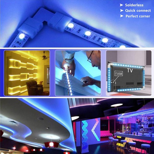 75Pack/Set 4Pin RGB 5050 LED Connectors LED Strip Light Connector Accessories - Picture 8 of 9