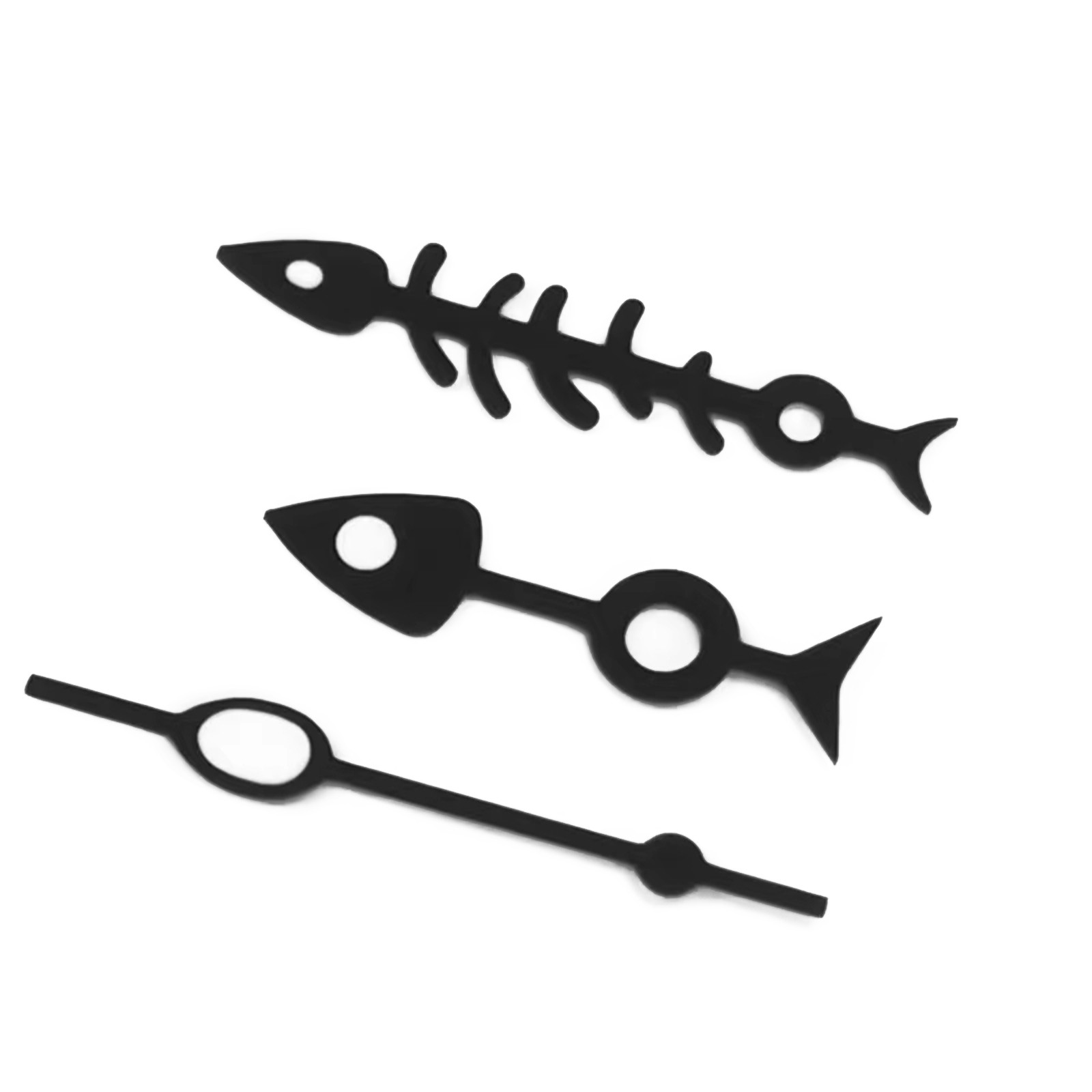 Steel Green Luminous Fish Bone Watch Hands for NH35 NH36 4R 7S Movements