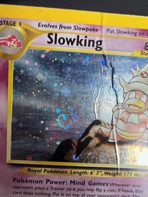 Pokémon TCG Neo Genesis Holo Rare Slowking with SWIRL 14/111