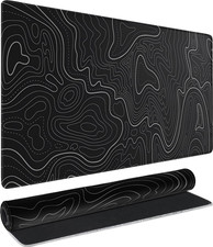 Large Gaming Mouse Pad Waterproof Extended Desk Mat with Stitched Edges 31.5 x