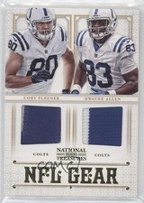2012 Panini National Treasures Prime 44/49 Coby Fleener Dwayne Allen #10 0af