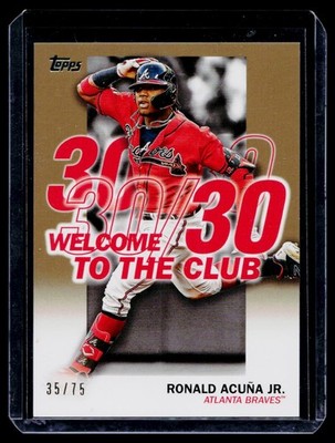 2023 Topps #WC-1 Ronald Acuña Jr. Welcome to the Club /75