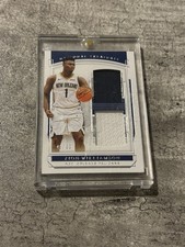 2019 Panini National Treasures Rookie Dual Materials Zion Williamson  (/99) 