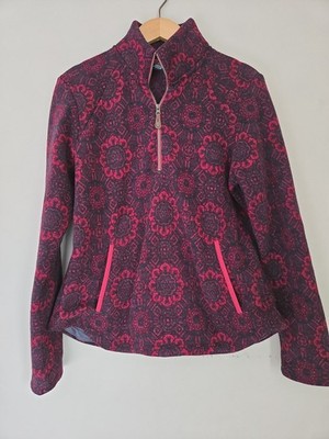 Sherpa Adventure Gear Namla Zip Fleece II Red Mandala Front Pockets Large Gorp