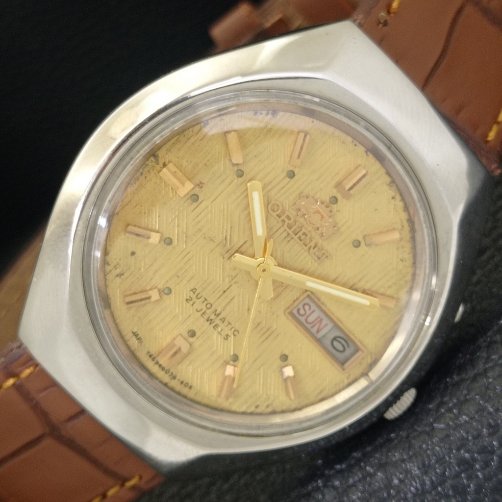 JAPAN VINTAGE ORIENT AUTOMATIC 46943 MENS ORIGINAL DIAL WATCH