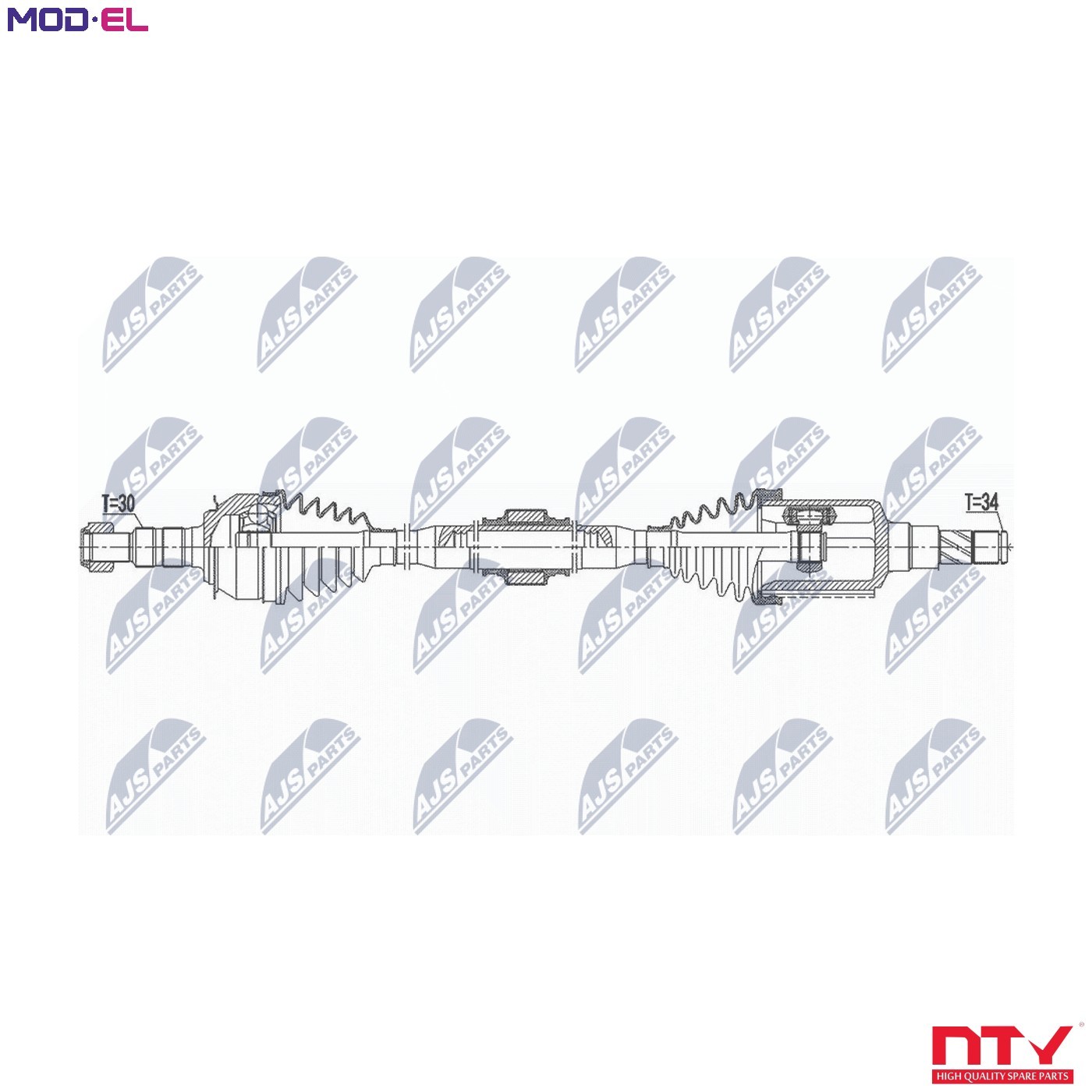 DRIVE SHAFT NPW-DW-035 FOR CHEVROLET LUJ 1.4L 2H0/F18D4 1.8L 4cyl ORLANDO - Image 4
