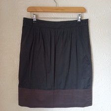 COS Women's Colour Block Lightweight Pleated Cotton Skirt S EU 36