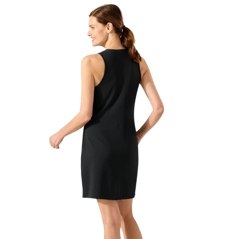 Tommy Bahama Mujer M/L Negro Island Cays Vestido de Encubrimiento con Cordones Verano K24-3 Foto 2 de 4