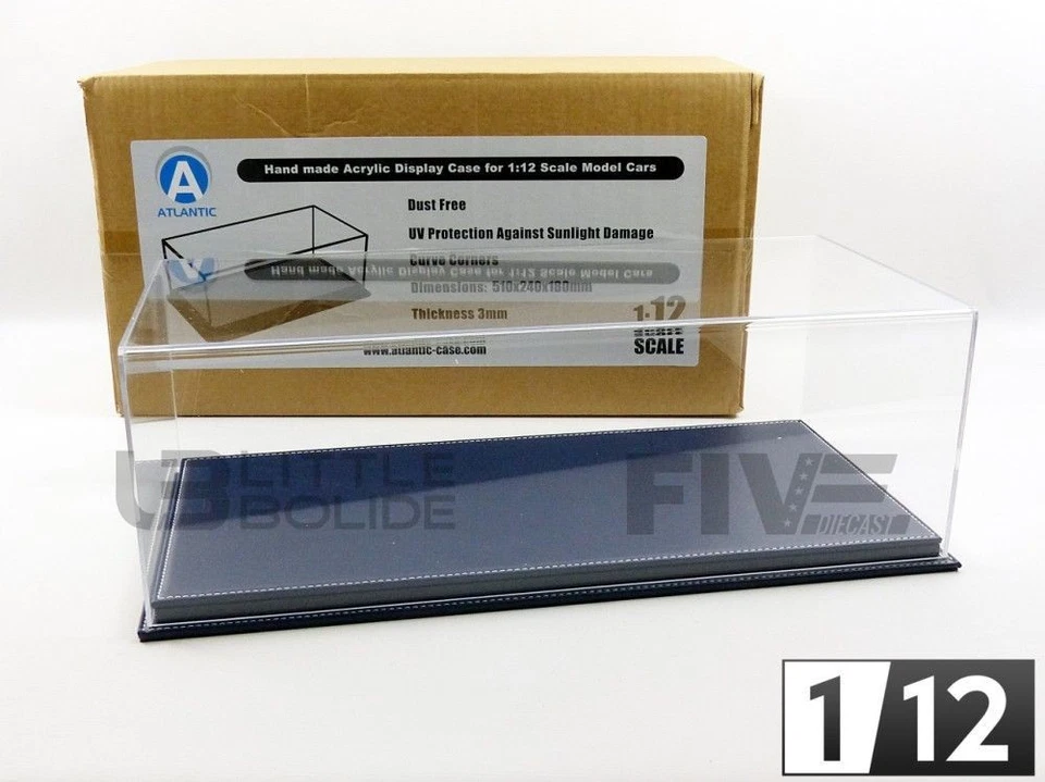 ATLANTIC CASE 1/12 - DISPLAY CASE SHOW-CASE 1/12 - MULHOUSE BLUE LEATHER 10095 - Photo 1/1