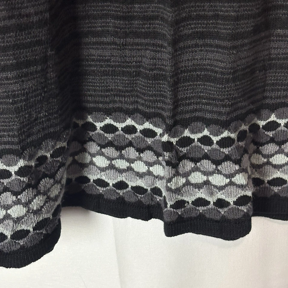 Top túnica babydoll gris negro Decree Y2K manga larga talla pequeña hada grunge coqueta Foto 4 de 4