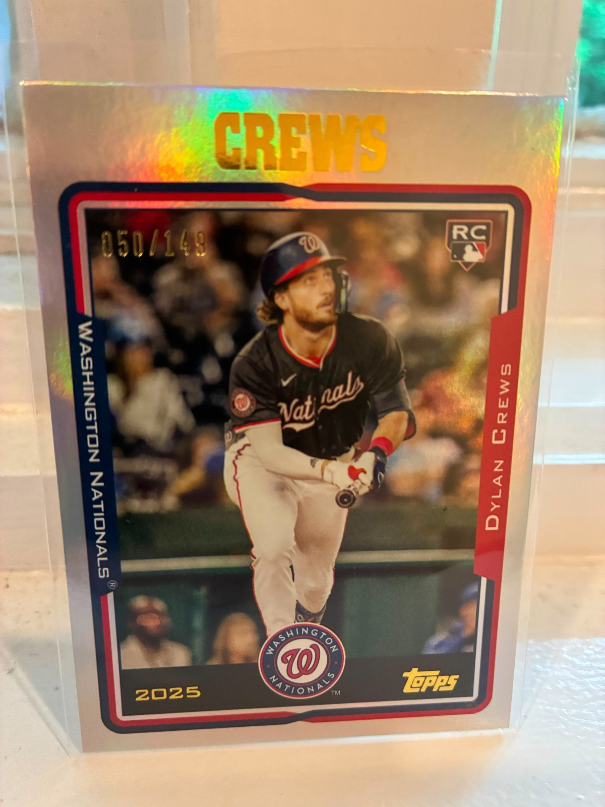 2025 Topps Archives - 2005 Topps Dylan Crews #300 Rainbow Foilboard /149 (RC)