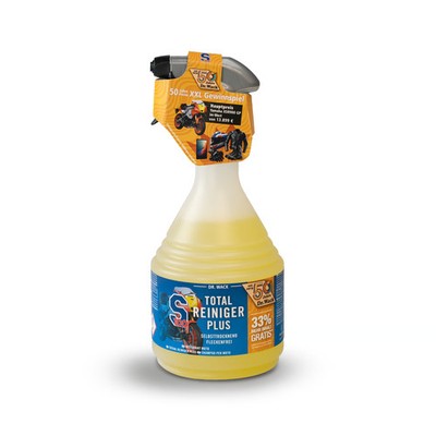 S100 Total Reiniger Plus 1000ml Sprühflasche für intensive Motorradpflege