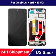 For OnePlus Nord N30 5G 2023 CPH2515 Display LCD Touch Screen Digitizer Frame