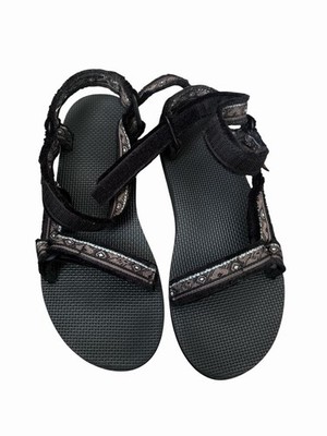 Teva Black Sandals with Geometric Accent Straps