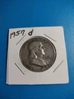 1957 D Franklin Silver 1/2 Dollar