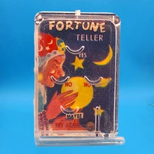 Fortune Teller Pin Ball Game Cracker Jack Prize 1960s Miniature Halloween 