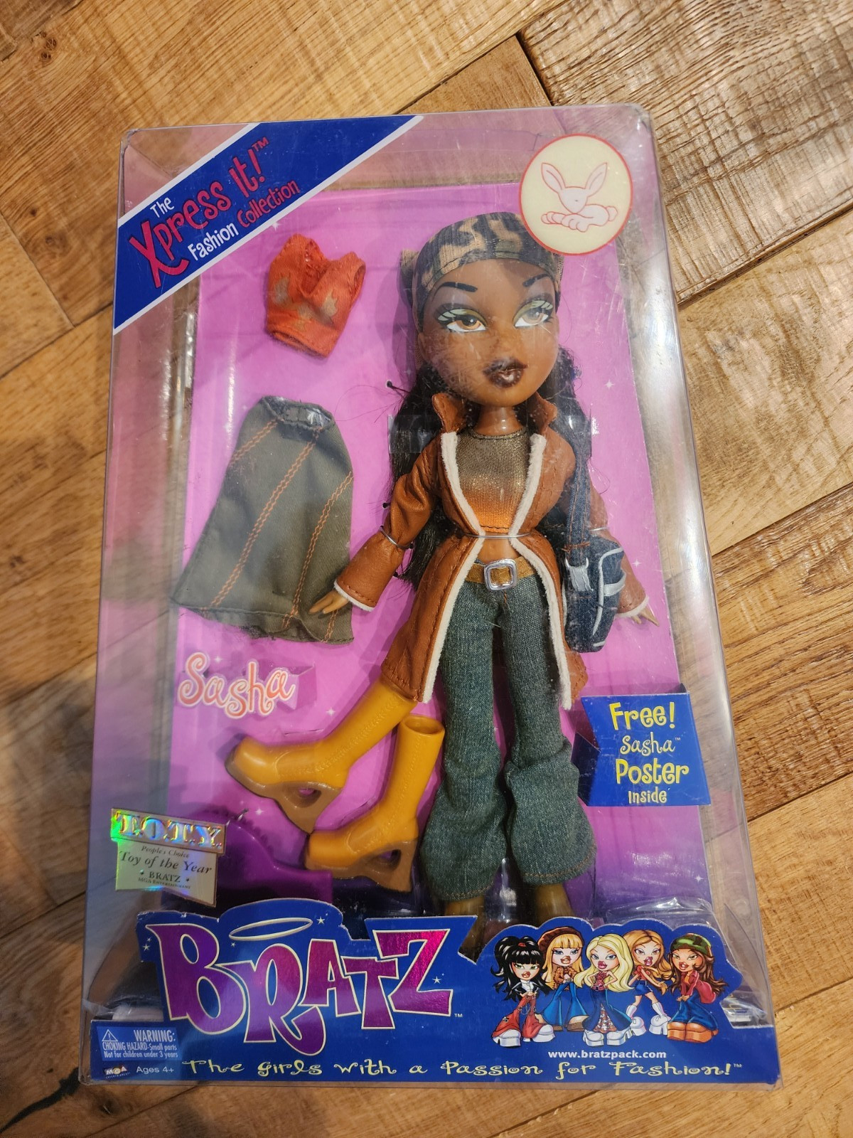 BRATZ Fashion Doll Sasha 2002 The Xpress It Collection MGA New in Box NIB