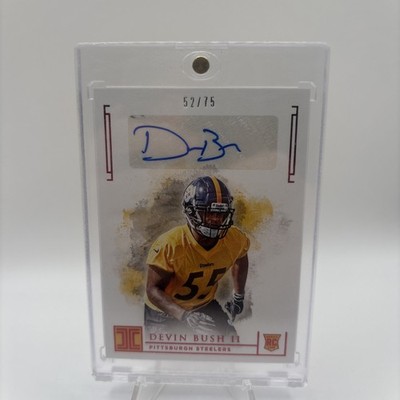 2019 Panini Impeccable Rookie Auto Red /75 Devin Bush II #166 Auto Browns  