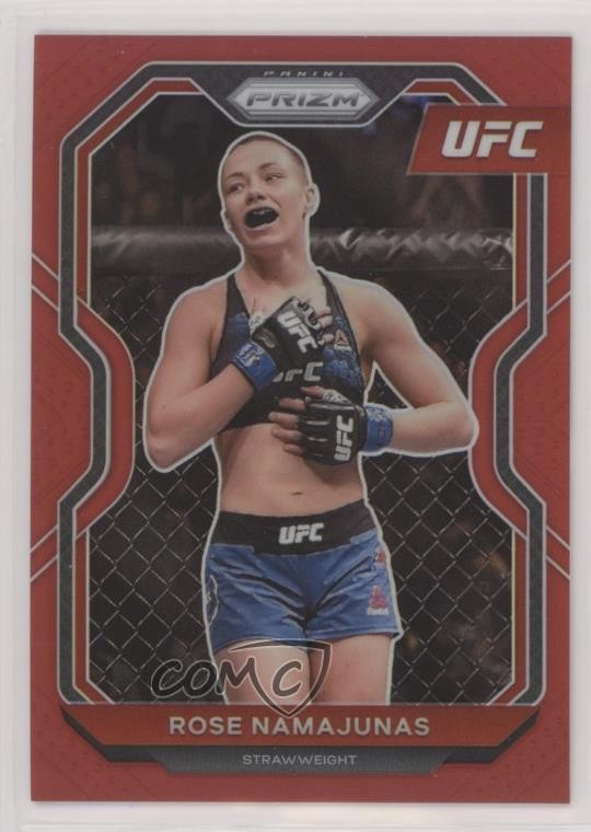 2021 Panini Prizm UFC Red Prizm 139/275 Rose Namajunas #31 pe8
