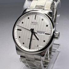 MIDO Multifort 42mm Steel Automatic M005430 Men's Day Date Watch New w/ Box