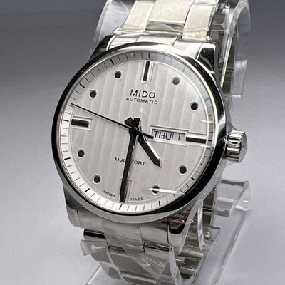 MIDO Multifort 42mm Steel Automatic M005430 Men's Day Date Watch New w/ Box
