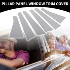 6pcs Car Pillar Window Trim Cover For Chevrolet Impala 06-13 Chrome Silver Tone