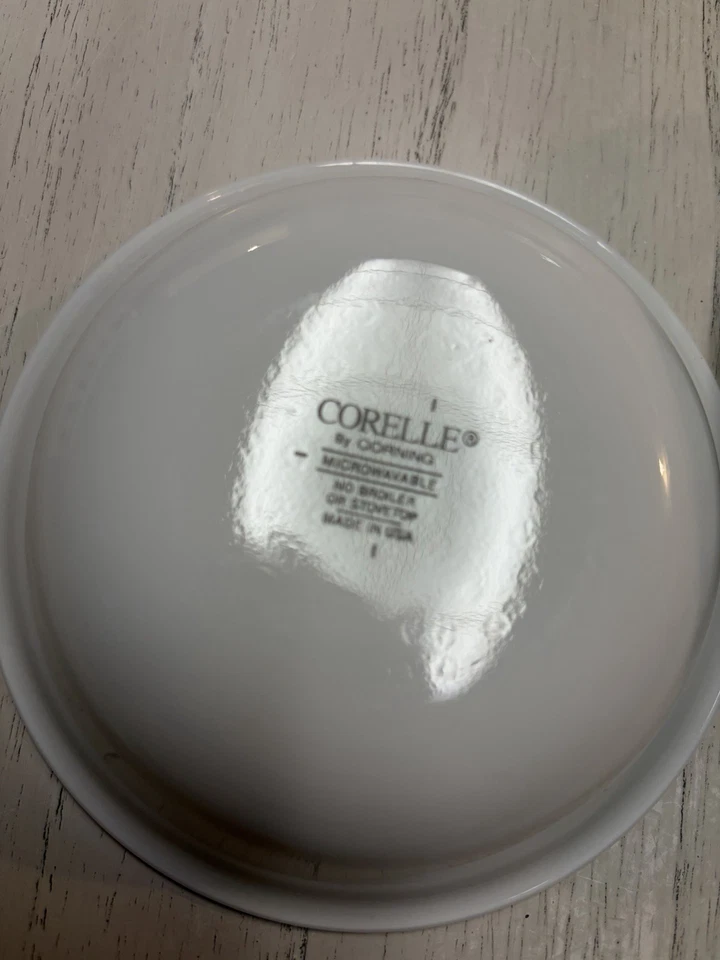 Conjunto de 5 tigelas brancas de sobremesa molho de frutas geada inverno Corelle EXCELENTE - Imagem 4 de 4