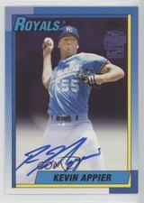 2018 Topps Archives Fan Favorites 1990 Design Purple /150 Kevin Appier Auto 0o9