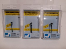 VIESSMANN 6472 N GAUGE PARK LAMP GREEN 33mm Bulb x3 in Original Box Bundle