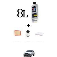 Hoffcar Servicekit 3 Filter Und 8L ÖL FüR Land Rover Sport II (Lw, L494) 5.0 S